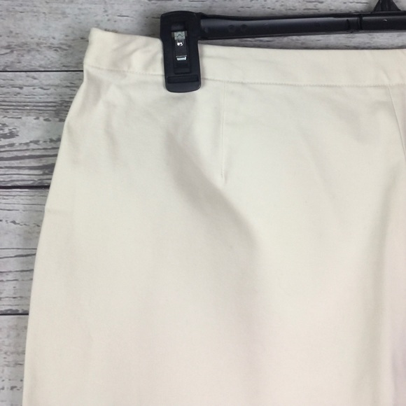 J Jill Beige Flat Front Stretch Ankle Pants - Picture 7 of 9
